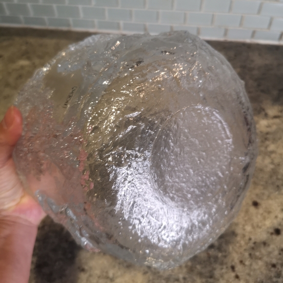 Sweden Kosta Boda Rhapsody  ''Dancing Couple'' Handmade Glass Bowl/Ice Bucket 5" - Picture 8 of 12